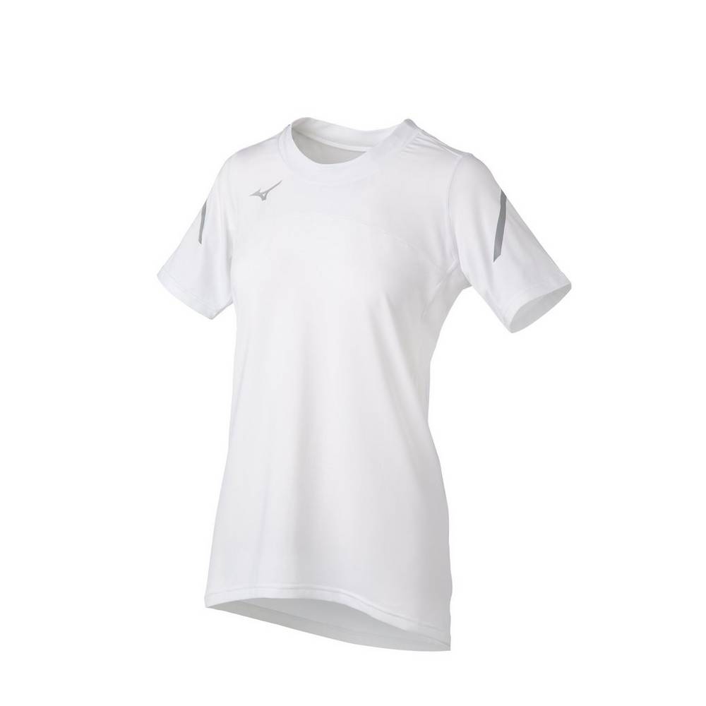 Jersey Mizuno Techno VII Short Sleeve Para Mujer Blancos 6302819-JU